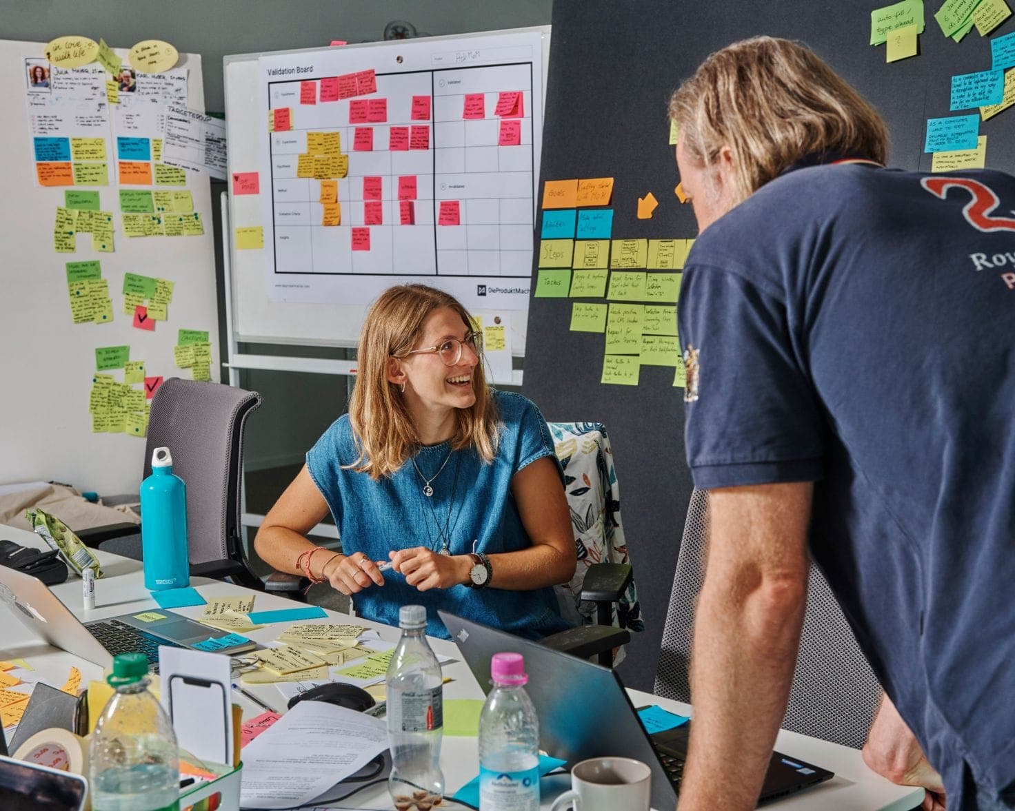 Design and product team in a UX workshop